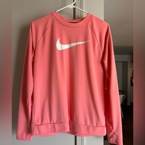 Nike Women's Pink Long Sleeve Running Shirt